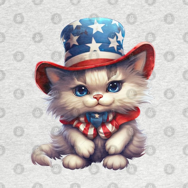 Patriot Farm Cat by Chromatic Fusion Studio